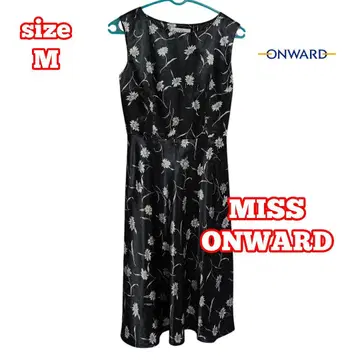 MISS ONWARD 꽃무늬 자수 슬리브리스 원피스 M