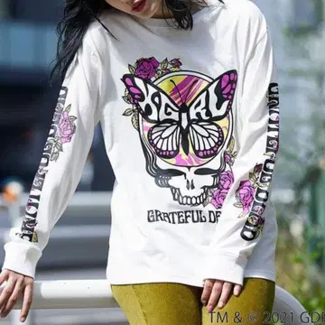 X-GIRL x GRATEFUL DEAD BUTTERFLY L/S TEE