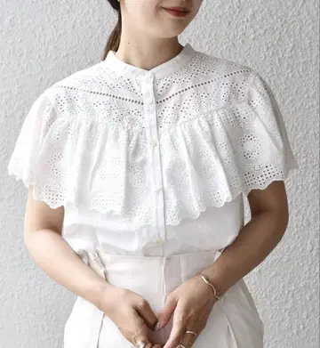 ships 오리지널 레이스 자수 프릴 블라우스 sea new york 등