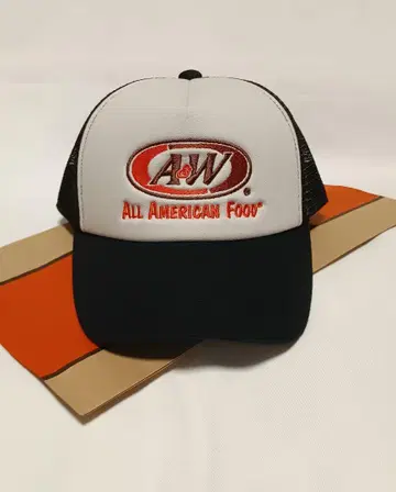 A&W 트래커 캡, 야구 모자, 메쉬 캡 블랙