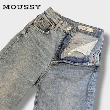 MOUSSY PLAIN JEANS STRAIGHT 스트레치 라이트 24