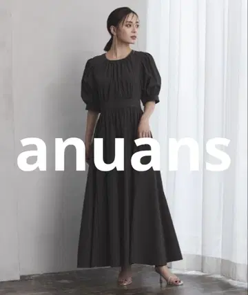 미사용 새상품 anuans 반팔 원피스 SMALL 블랙 여성용