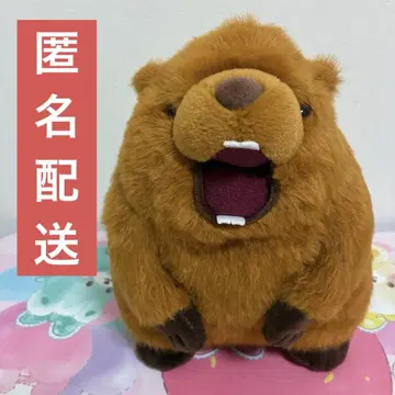 시끄러운 수컷의 울음소리! 마모트 음성 봉제 인형 인형뽑기 경품