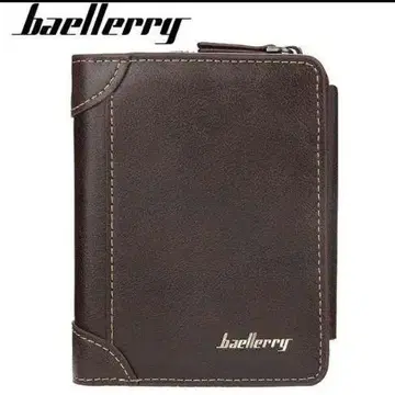 baellerry 3단 폴더형 지갑 블랙 브라운