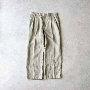 90년대 Aquascutum 린넨 슬랙스 투 턱 archive