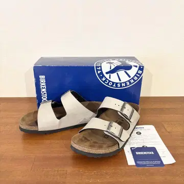버켄스탁 애리조나 24.0cm SCHMALE WHITE
