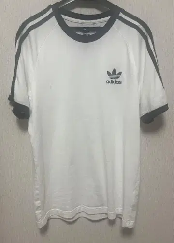 adidas 화이트 래글런 티셔츠 S