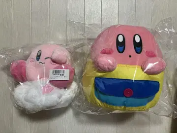 별의 커비 봉제 인형 2개 별의 침대 봉제 인형, 커비와 함께 백팩