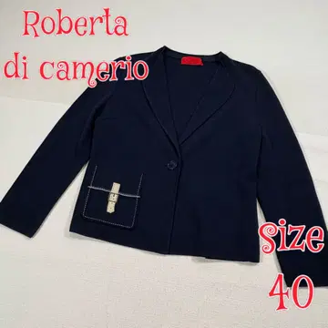 Roberta di Camerio 레이온 자켓 네이비 40 일본제