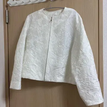 OHGA 노카라 자켓 화이트