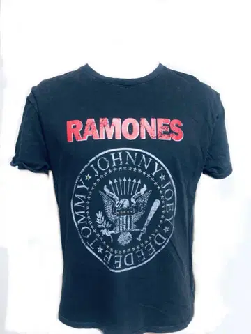 RAMONES 티셔츠 블랙 스터드 가공 S~M 빈티지풍