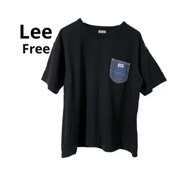 Lee X Urban Research 콜라보 데님 포켓 부착 티셔츠