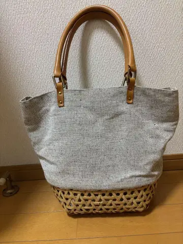 Crafty 크래프티 대나무 바스켓백 아이보리