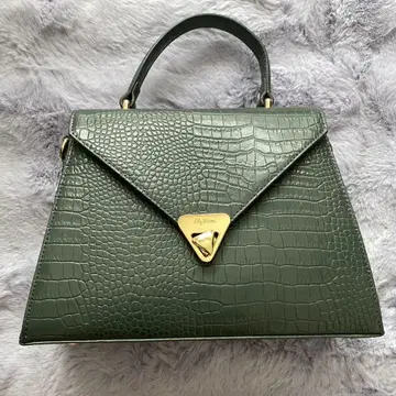 릴리 브라운 Lily Brown 사다리꼴 핸드백 그린