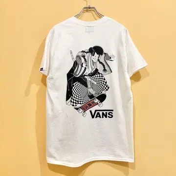 VANS 재팬 컬처 숏 슬리브 T셔츠 화이트 M 가부키