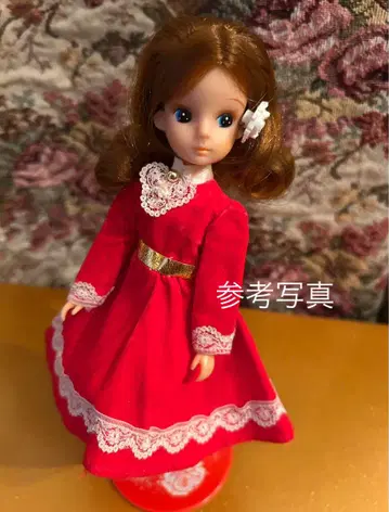 2대째 리카짱 빨간 벨로아 드레스