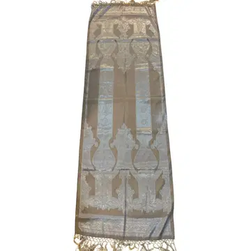 베이지 레이스 장식 스톨 약 170cm x 55cm