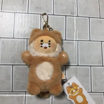 카카오프렌즈 춘식 고양이 브라운 봉제 인형 키링 한국 한정판 강남
