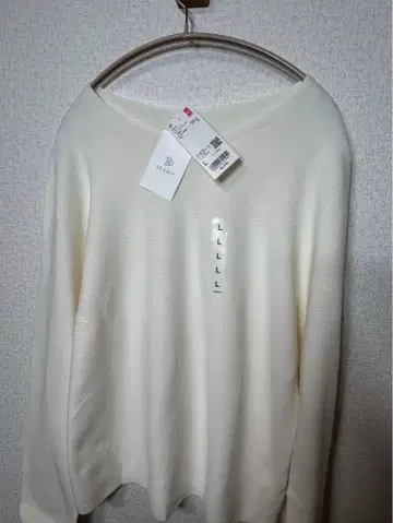 UNIQLO 유니클로 3D 니트 화이트 L 사이즈 긴팔 스웨터