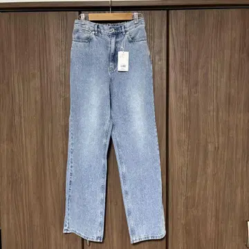 LEPSIM 세미 플레어 데님 라이트 블루