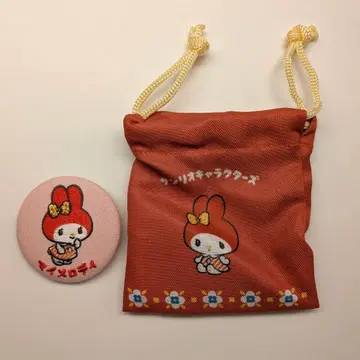 산리오 캐릭터즈 레트로 팝 시리즈 마이멜로디 미니 복조리 자수 캔뱃지