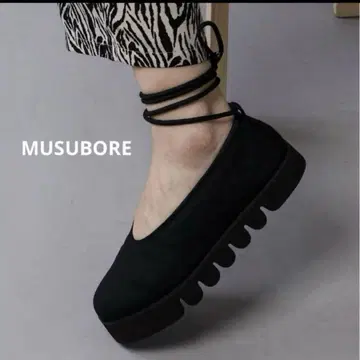 [완판템] musubore 무스보레 물결 밑창 쿵푸 신발 플랫 통굽
