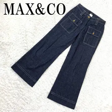 MAX&CO 맥스앤코 플레어 데님 팬츠 다크 컬러 38 B748