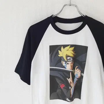 NARUTO 나루토 애니메이션 캐릭터 프린트 티셔츠 래글런