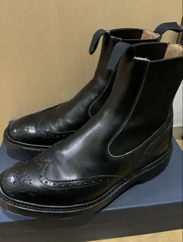 Tricker's Henry 사이드 고어 부츠 7.5 블랙