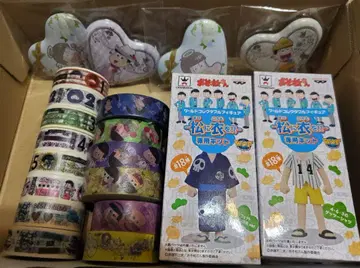 오소마츠 6쌍둥이 마스킹 테이프 월드 컬렉션 캔뱃지 세트