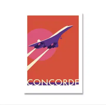콩코드 CONCORDE A4 아트 포스터 캔버스