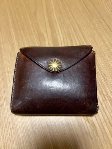 RRL 천연 가죽 콘초 가죽 지갑 이탈리아 반지갑