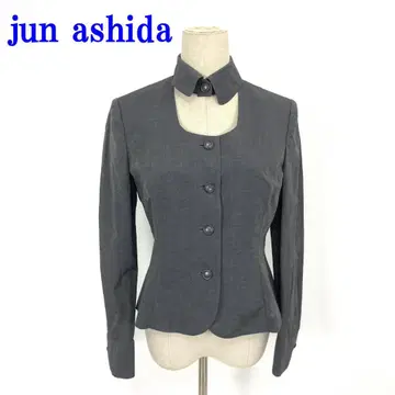 준 아시다 노카라 자켓 그레이 탈부착 카라 실크 9 C3482