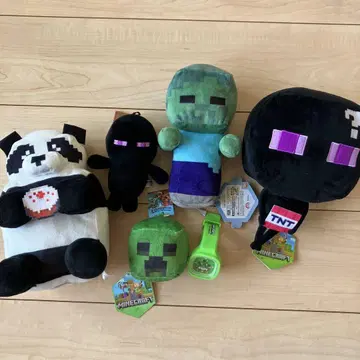 Minecraft 마인크래프트 봉제 인형 손목시계 세트