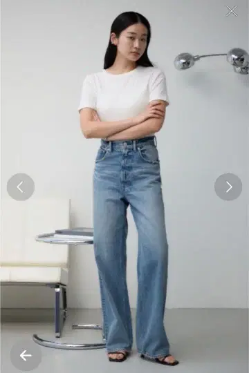 AZULbyMOUSSY 하이웨스트 데님 팬츠