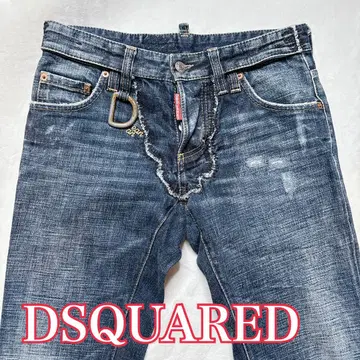 레어! 초레어 DSQUARED 데미지 가공 데님 코코에 택 청바지