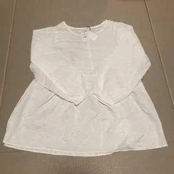 화이트 긴팔 튜닉 3L