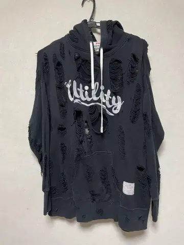 utility 데미지 후드티