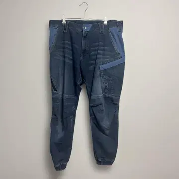 도라이치 TORAICHI 8860 데님 카고 조거 팬츠 작업옷 3L