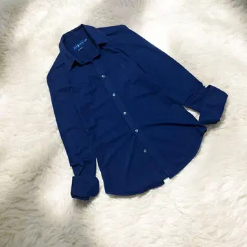 RALPH LAUREN 네이비 버튼 다운 긴팔 셔츠