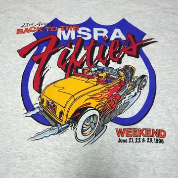 MSRA BACK TO THE 50'S WEEKEND 티셔츠 usa 제작