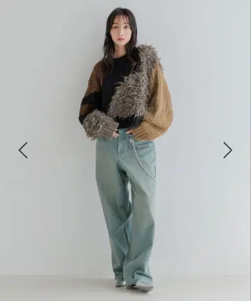 LOWRYSFARM CONE 와이드 스트레이트 팬츠 데님 청바지