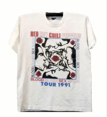 Red Hot Chili Peppers 1991 투어 티셔츠