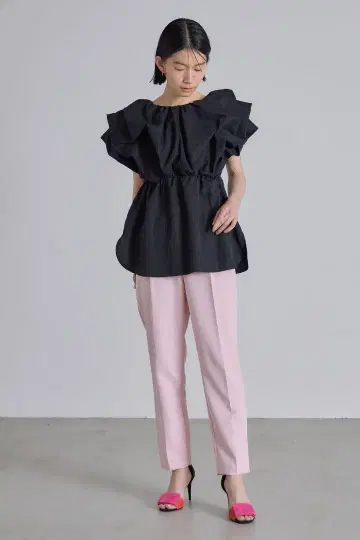 노스탤지어 앞뒤 2way 볼륨 턱 블랙