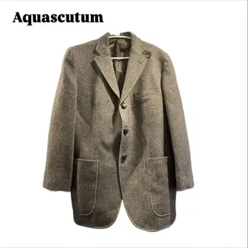 Aquascutum 아쿠아 스큐텀 그레이 테일러드 자켓
