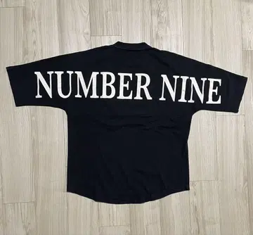 NUMBER NINE 오버 사이즈 티셔츠 블랙