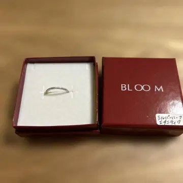 미사용 새상품 블룸 BLOOM 실버 하프 이터니티 린 7호 핑키링
