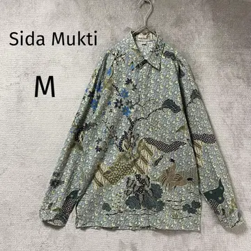 Sida Mukti/긴팔 셔츠/M/바틱 인도네시아 올 패턴