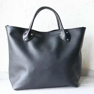 토트백 이탈리아 가죽 블랙 내부 후크 있음 남녀 공용 가죽 6243