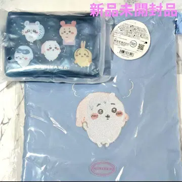 치이카와 트래블 보틀 세트 파우치 블루 치이카와 흡수 멀티 케이스